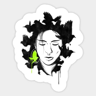 Girl Portrait Sticker